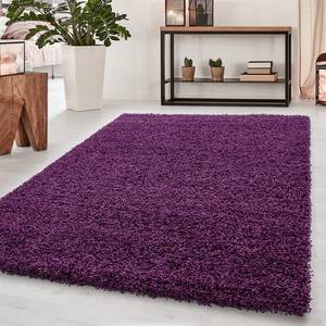 Tappeto a pelo lungo Hönen Polipropilene - Lilla scuro - 65 x 130 cm - Viola scuro - 65 x 130 cm