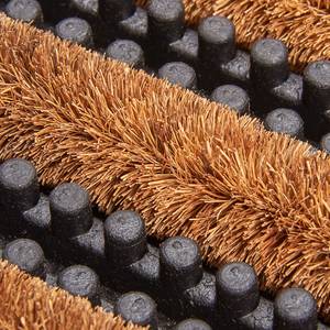 Deurmat Brushes rubber/kokos - Bruin - 60 x 40 cm