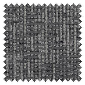 Repose-pieds HOUSTON Tissu chenille Enne: Gris granit - Noir