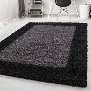 Tapis épais Mannheim Polypropylène - Anthracite - 100 x 200 cm - Anthracite - 100 x 200 cm