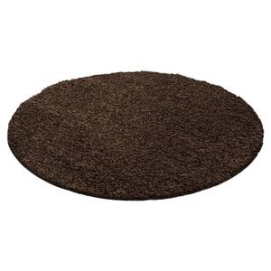 Tapis épais Weselberg Polypropylène - Marron - 120 x 120 cm - Marron - 120 x 120 cm