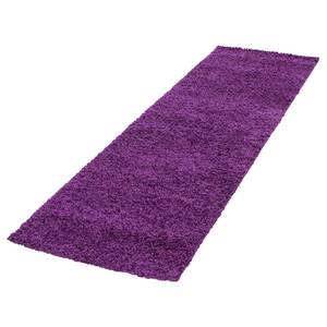 Tappeto a pelo lungo Weselberg Polipropilene - Lilla scuro - 80 x 250 cm - Viola scuro - 80 x 250 cm