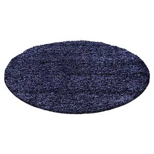 Tapis épais Weselberg Polypropylène - Bleu foncé - 160 x 160 cm - Bleu foncé - 160 x 160 cm