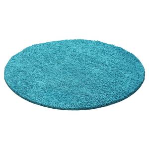 Hoogpolig vloerkleed Weselberg polypropeen - turquoise - 160 x 160 cm - Turquoise - 160 x 160 cm