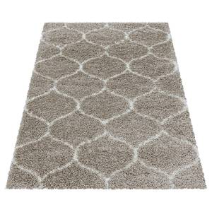 Hoogpolig vloerkleed Metzingen polypropeen - beige - 120 x 170 cm - Beige - 120 x 170 cm