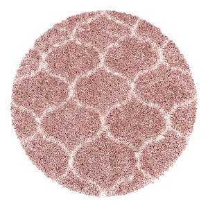 Hoogpolig vloerkleed Metzingen polypropeen - roze - 120 x 120 cm - Roze - 120 x 120 cm