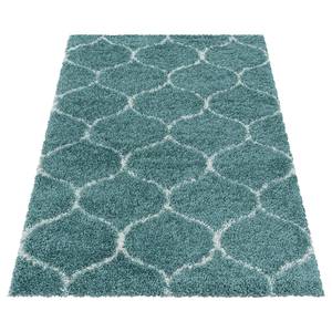 Tapis épais Metzingen Polystyrène - Turquoise - 160 x 230 cm - Turquoise - 160 x 230 cm