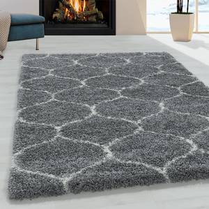 Tapis épais Metzingen Polypropylène - Gris - 80 x 250 cm - Gris - 80 x 250 cm