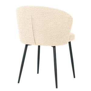 Chaises capitonnées MARETH - Lot de 2 Crème