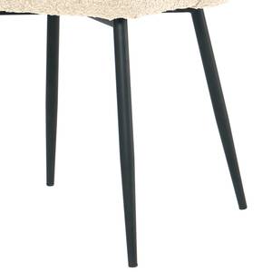 Chaises capitonnées MARETH - Lot de 2 Crème