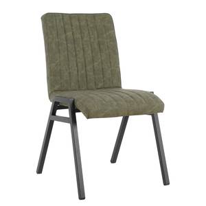 Chaises capitonnées Zarat - Lot de 2 Vert vieilli