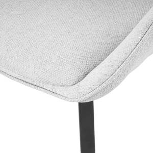 Set di 2 sedie imbottite Metline Color grigio chiaro