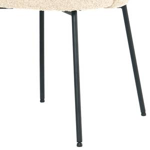 Chaises capitonnées LIMAYA - Lot de 2 Crème