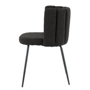 Chaises capitonnées AKARIT - Lot de 2 Noir