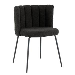 Chaises capitonnées AKARIT - Lot de 2 Noir