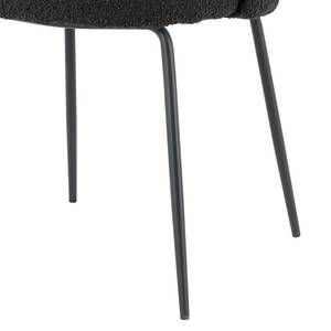 Chaises capitonnées Akarit - Lot de 2 Noir