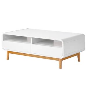 Table basse Skiby Blanc mat