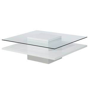 Table basse Redeby carrée Blanc brillant