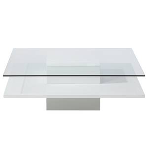 Table basse Redeby carrée Blanc brillant