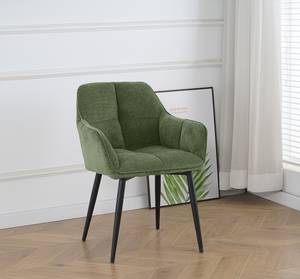 Set di 2 sedie con braccioli Sened Verde antico