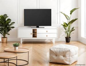 Tv-meubel LINDALE 140 cm Wit