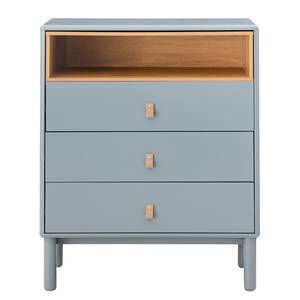 Kast LINDALE - breedte 80 cm Blauw grijs - Hoogte: 100 cm