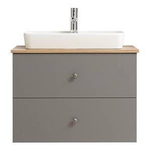 Salle de bain Quickset 937 - 5 éléments Bois manufacturé - Gris - Éclairage inclus