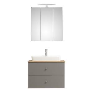 Salle de bain Quickset 937 - Type B Bois manufacturé - Gris - Éclairage inclus