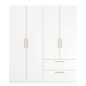 Armoire à portes battantes Skandi B Blanc alpin - Largeur : 180 cm - Sans portes miroir