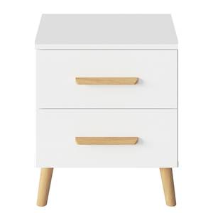 Table de chevet Skandi Blanc alpin - Hauteur : 54 cm