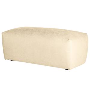 Polsterhocker Minaya Strukturstoff Kari: Beige