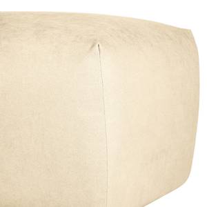 Polsterhocker Minaya Strukturstoff Kari: Beige