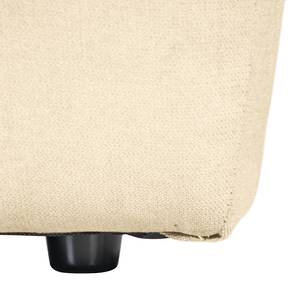 Gestoffeerde hocker Minaya Structuurstof Kari: Beige