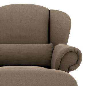 Fauteuil XXL Purias Tissage à plat - Tissu Caya: Marron