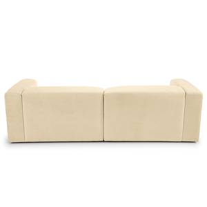 Hoekbank Minaya Structuurstof Kari: Beige - Longchair vooraanzicht links