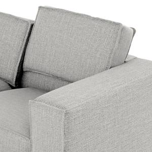 2-Sitzer Sofa Garciaz Webstoff Finja: Hellgrau