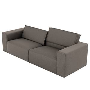 3-Sitzer Sofa Garciaz Webstoff - Webstoff Finja: Dunkelgrau