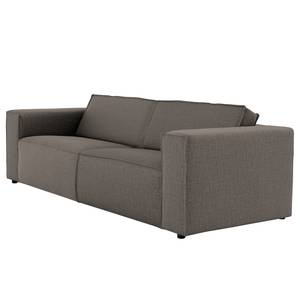 3-Sitzer Sofa Garciaz Webstoff - Webstoff Finja: Dunkelgrau