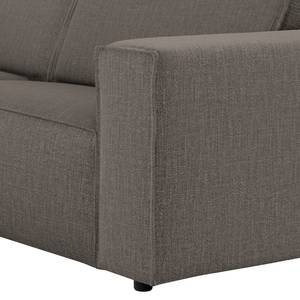 3-Sitzer Sofa Garciaz Webstoff - Webstoff Finja: Dunkelgrau