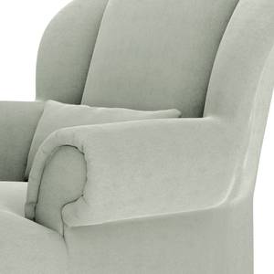 Fauteuil XXL Purias Tissage à plat - Tissu Caya: Gris menthe