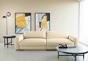 Big-Sofa PINAR Cordstoff Maiva: Creme - Sitztiefenverstellung