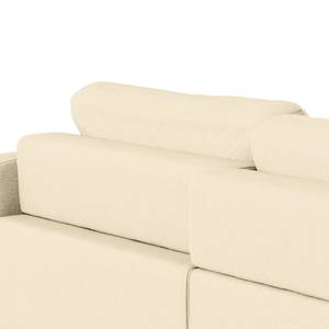 Big-Sofa PINAR Cordstoff Maiva: Creme - Sitztiefenverstellung