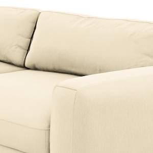 Big-Sofa PINAR Cordstoff Maiva: Creme - Sitztiefenverstellung