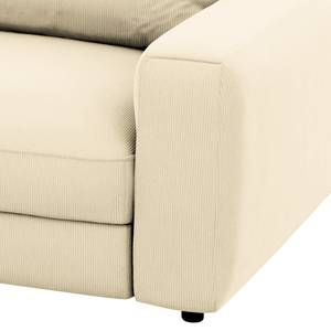 Big-Sofa PINAR Cordstoff Maiva: Creme - Sitztiefenverstellung