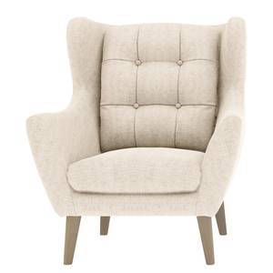 Fauteuil Zarza Tissu - Tissu Levia: Gris clair - Avec repose-pieds