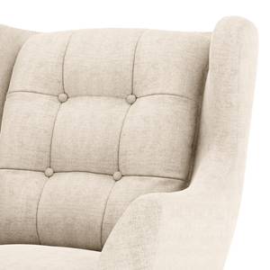 Fauteuil Zarza Tissu - Tissu Levia: Gris clair - Avec repose-pieds