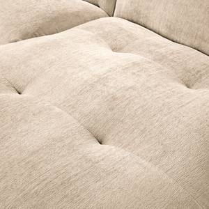 Ecksofa Lascari Chenille - Chenille Glesni: Creme - Longchair davorstehend rechts