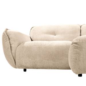 Ecksofa Lascari Chenille - Chenille Glesni: Creme - Longchair davorstehend links