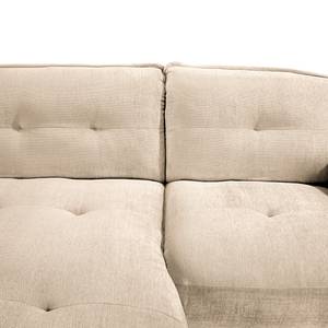 Ecksofa Lascari Chenille - Chenille Glesni: Creme - Longchair davorstehend links