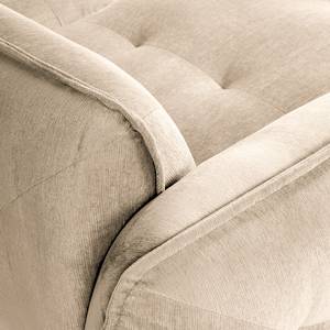 Ecksofa Lascari Chenille - Chenille Glesni: Creme - Longchair davorstehend links